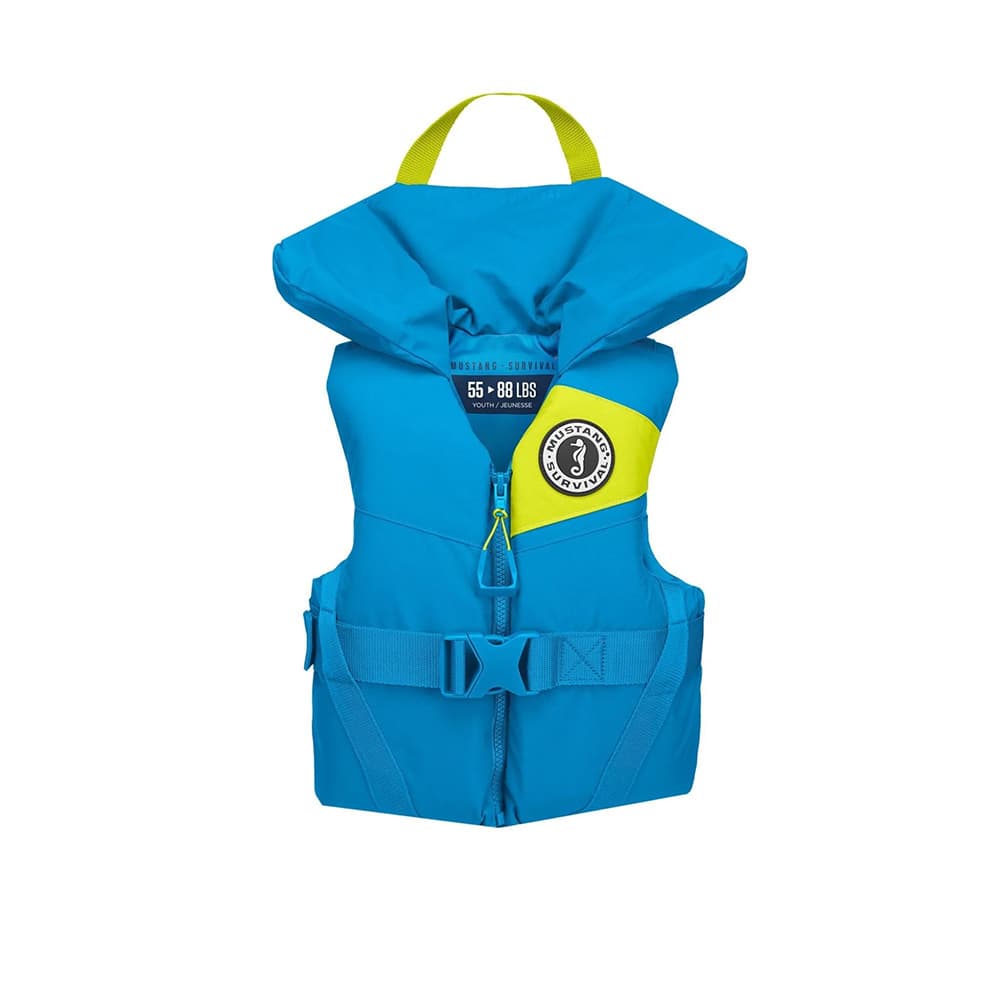 Photo of Mustang Youth Lil Legends Foam Vest - Personal Floatation Device, Life Vest, Youth Azure by Mustang Survival