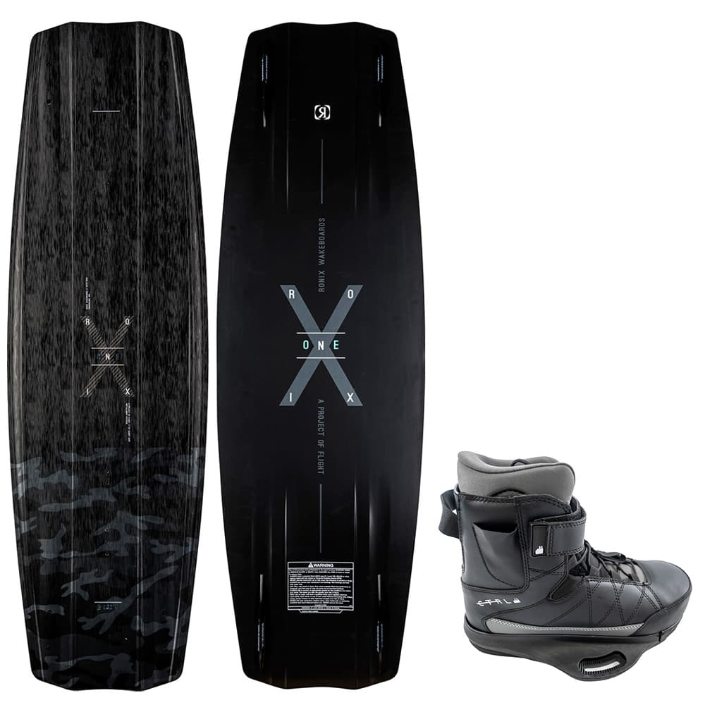 Photo of Ronix One Timebomb Wakeboard with CTRL Scope Closed-Toe Bindings by Ronix