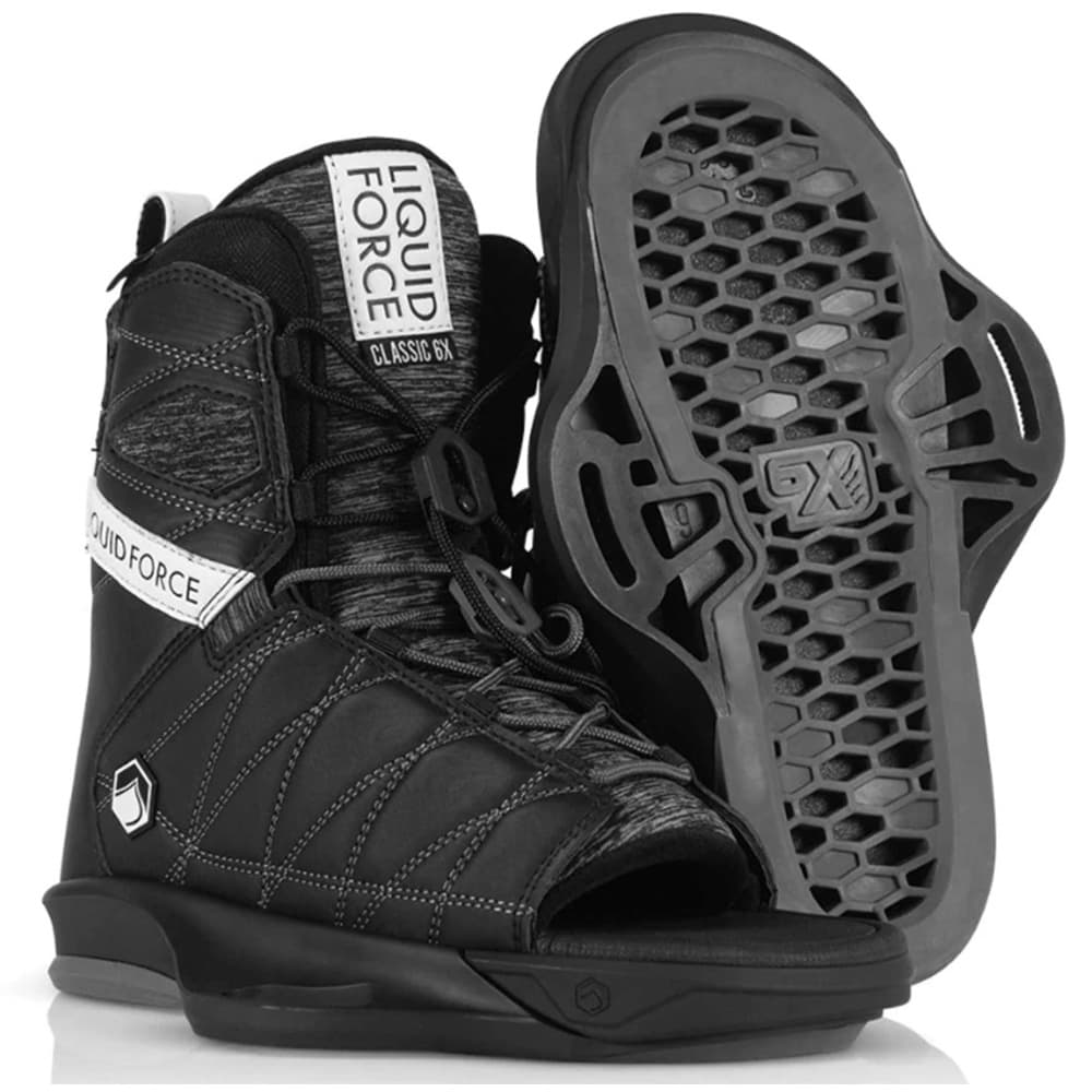 Photo of Liquid Force Classic 6X Open-Toe Wakeboard Bindings by Liquid Force