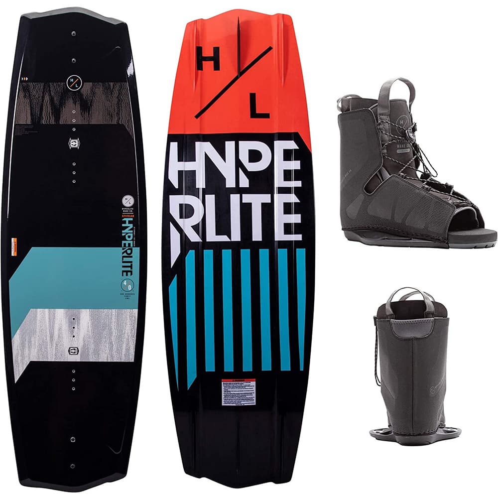Photo of Hyperlite State 2.0 Wakeboard with Frequency Bindings by Hyperlite