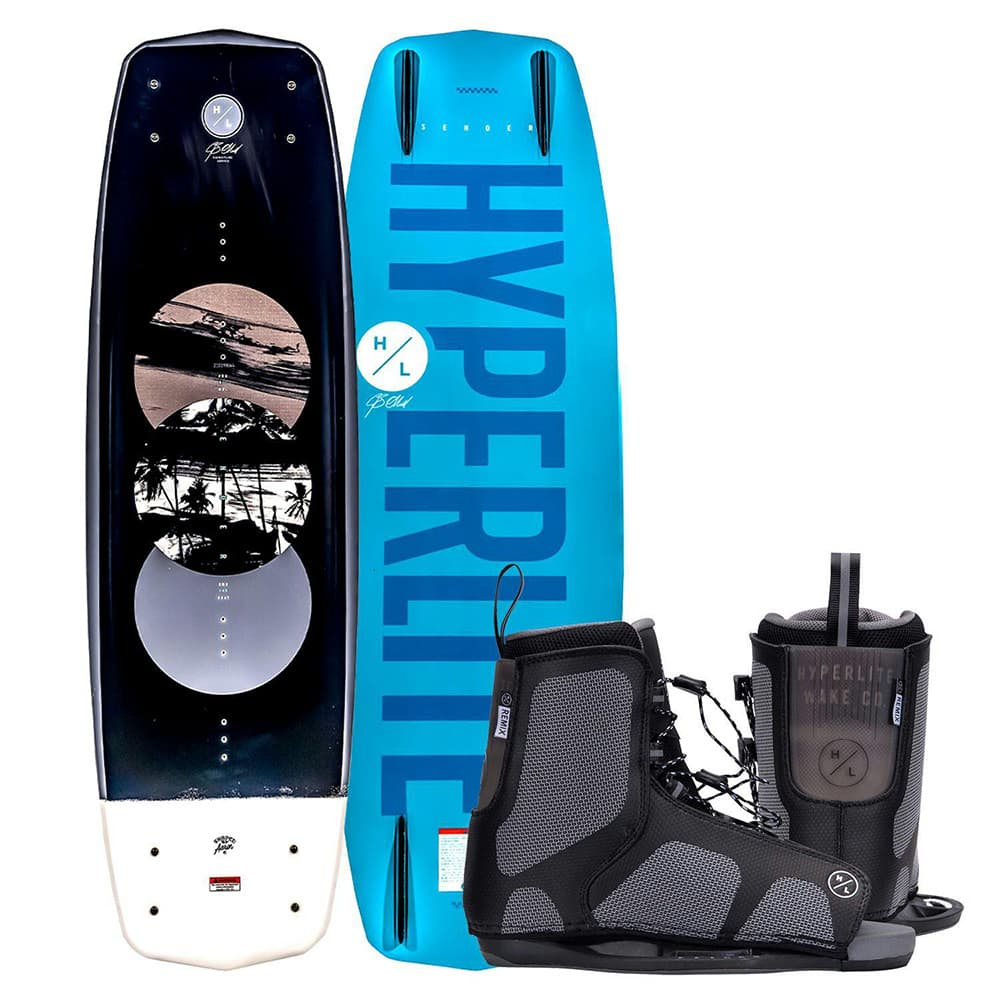 Photo of Hyperlite Sender Wakeboard with Remix Bindings by Hyperlite