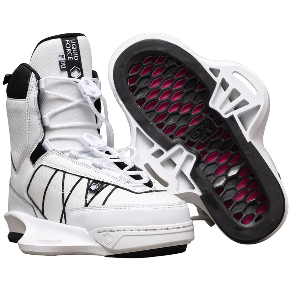 Photo of Liquid Force TAO 6X Wakeboard Bindings, White by Liquid Force